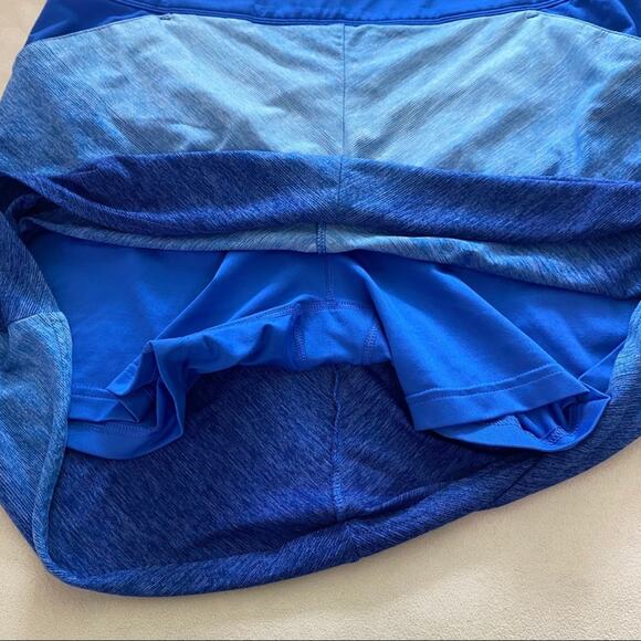 Adidas Blue Active Skort Skirt Short Size M Tennis, Golf Elastic Waist Pockets - Picture 7 of 7